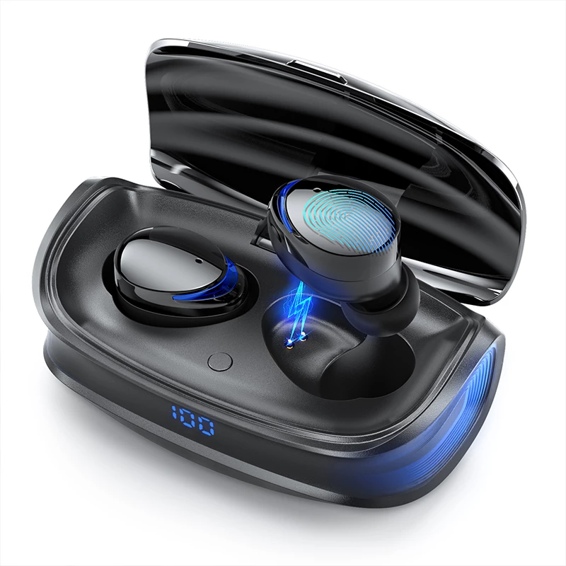 TWS Tai Nghe Không Dây Bluetooth Tai Nghe 5.0 HD Âm Thanh Stereo Thể Thao Chống Thấm Nước Tai Nghe Nhét Tai Tai Nghe Có Micro Loại-C Sạc