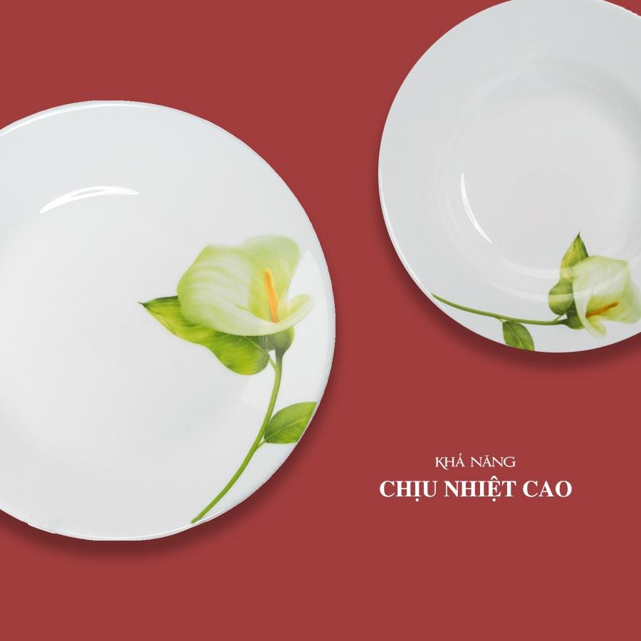 Bộ chén đĩa thủy tinh Diva Ivory I.B 12 món - 10 món Bormioli Rocco - HÀNG CHÍNH HÃNG