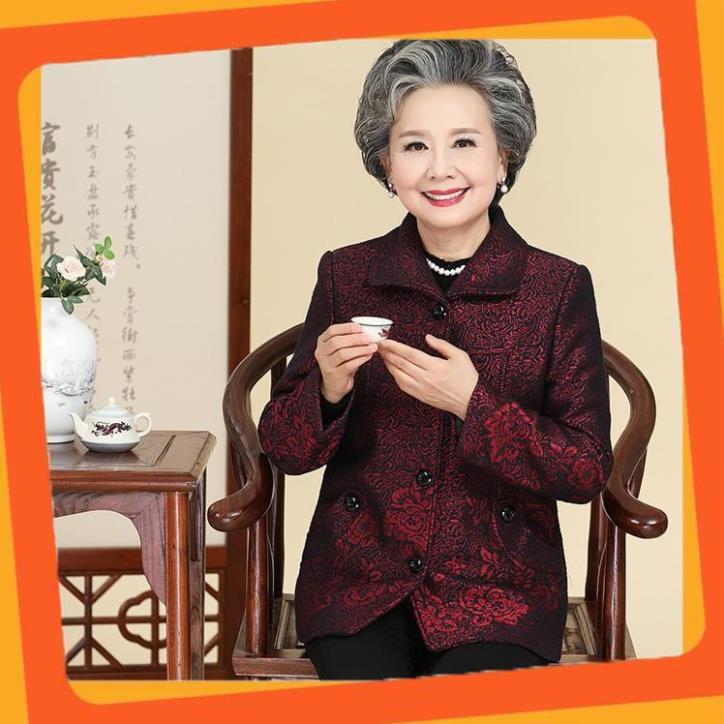 Áo khoác lót lông cho người già, cho mẹ
