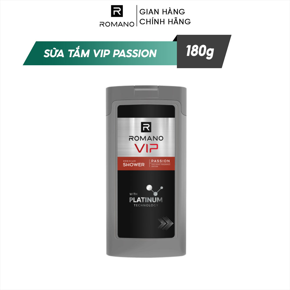 Sữa Tắm Cao Cấp Romano Vip Chai (180g)