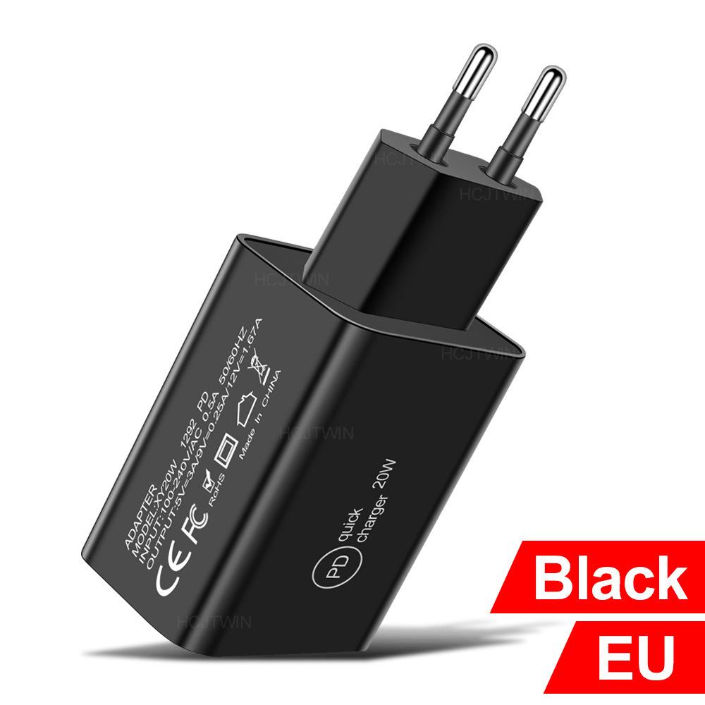 Đảm bảo chất lượng Hỗ trợ sạc điện thoại di động 20WPD Đầu sạc sạc nhanh Tiêu chuẩn Châu Âu Tiêu chuẩn Mỹ Tiêu chuẩn Anh PD Sạc nhanh Đầu du lịch 20w