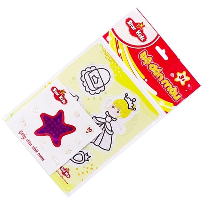 Bộ Tranh Dán Màu Váy Công Chúa Star Kids K-605