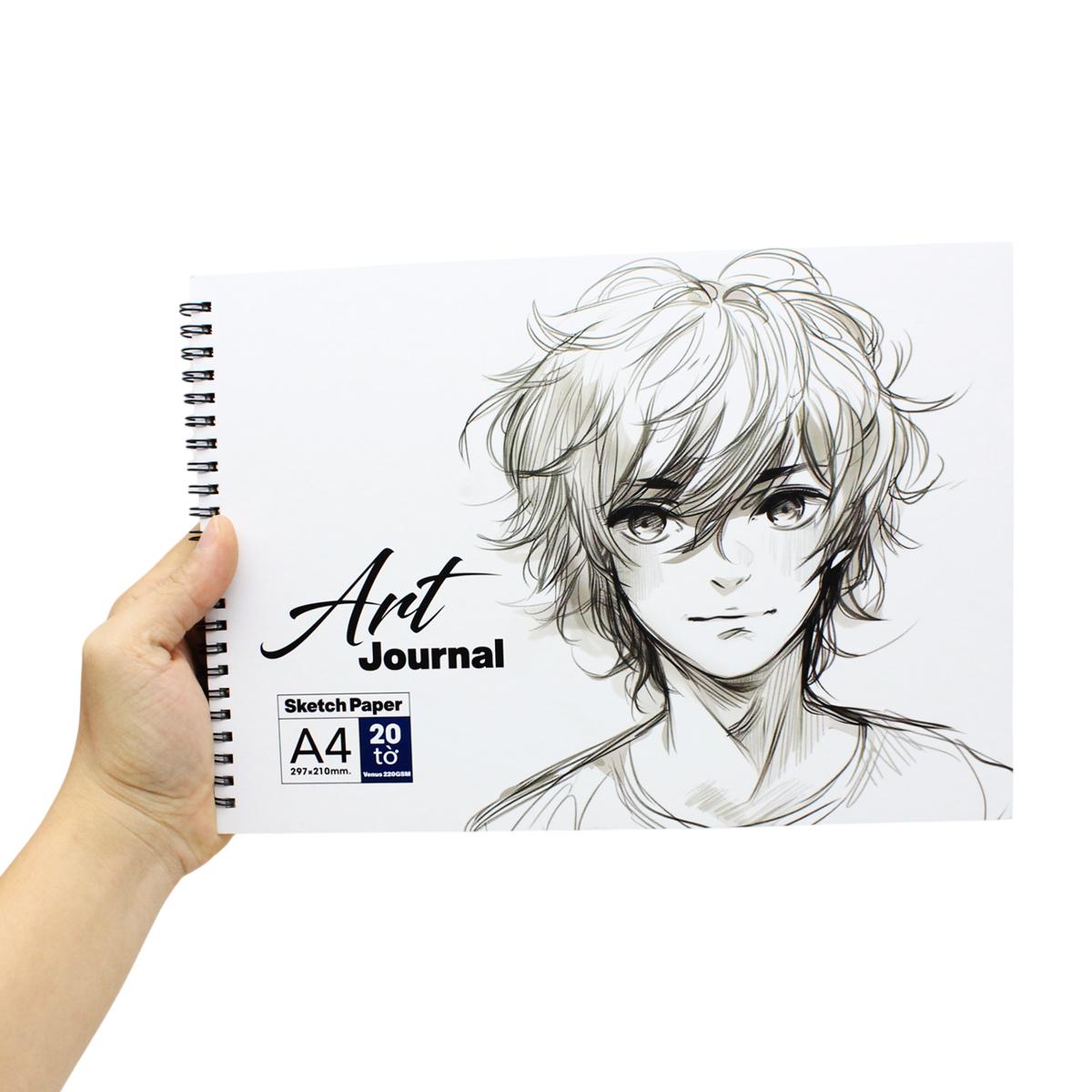 Tập Vẽ Lò Xo Art Journal A4 - 40 Trang 220gsm - The Sun - Manga Boy