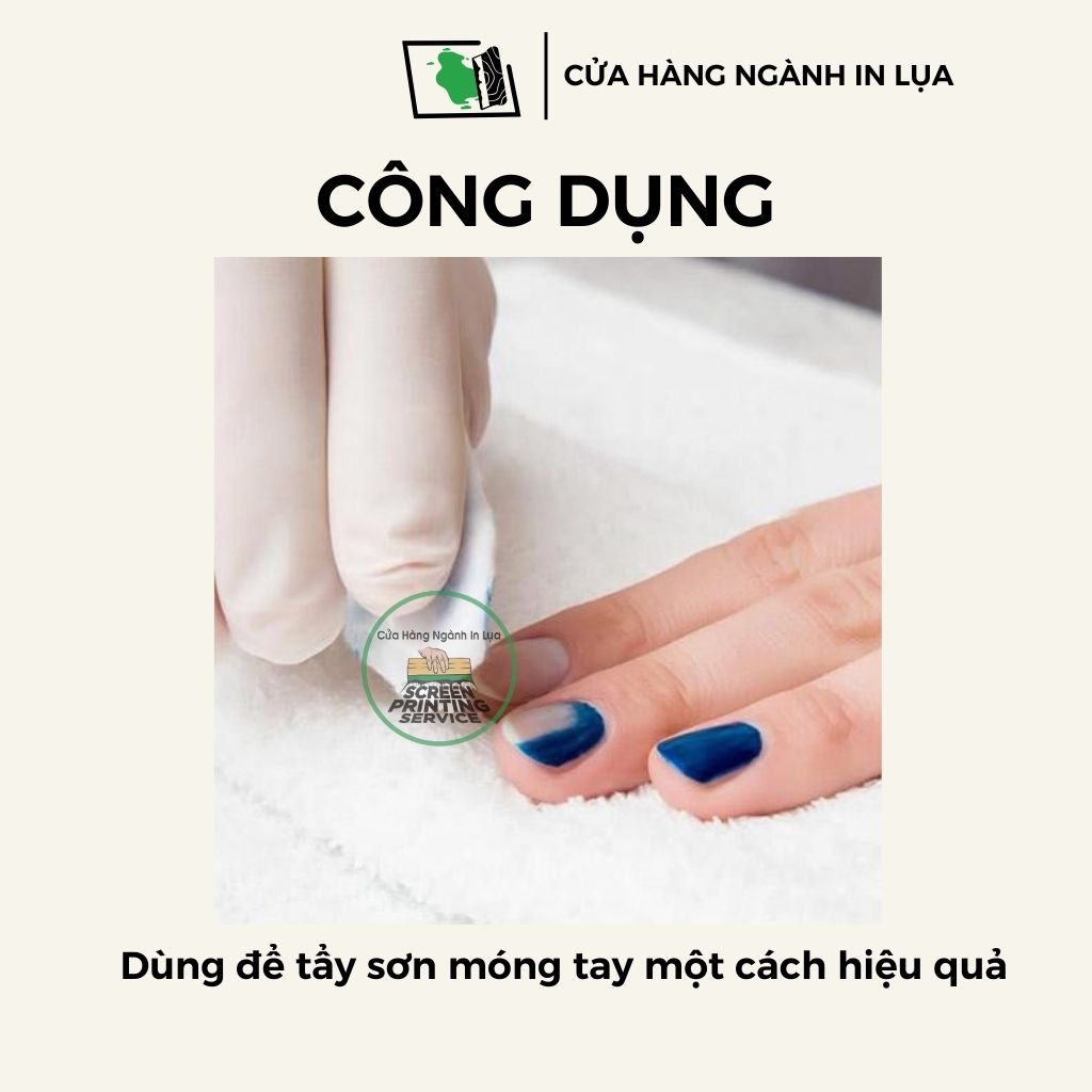 Dung dịch Aceton nước rửa móng tay, tẩy mực in, tẩy keo, nhựa