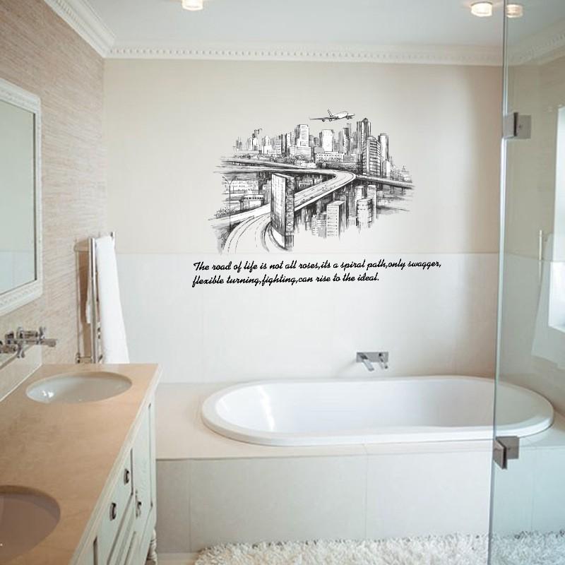 Decal dán tường nghệ thuật con đường The Road of life SK9224