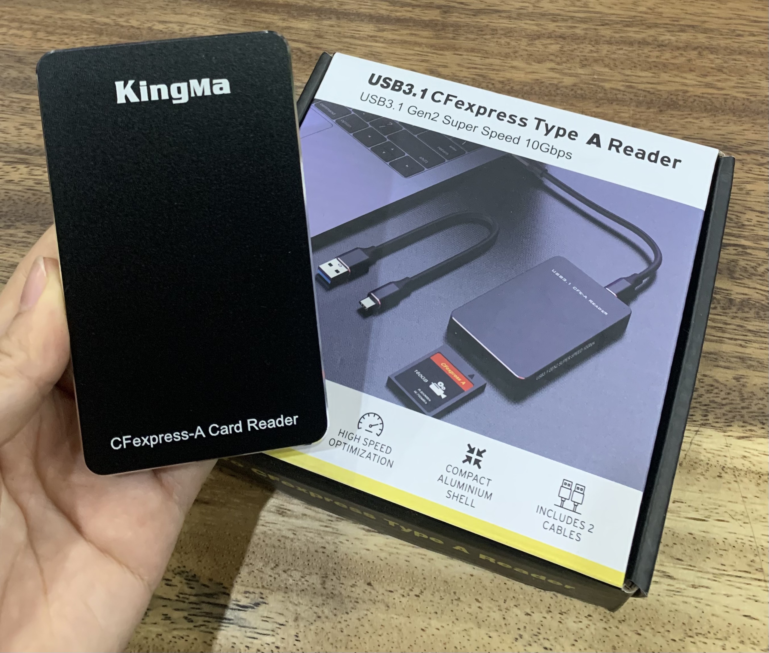 Đầu đọc thẻ Kingma CFexpress A USB 3.1 Card Reader for Sony FX6, FX3, A1 and A7R3, Hàng nhập khẩu