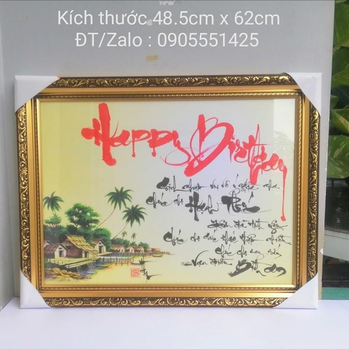 Quà tặng sinh nhật/ Tranh thư pháp mừng sinh nhật.