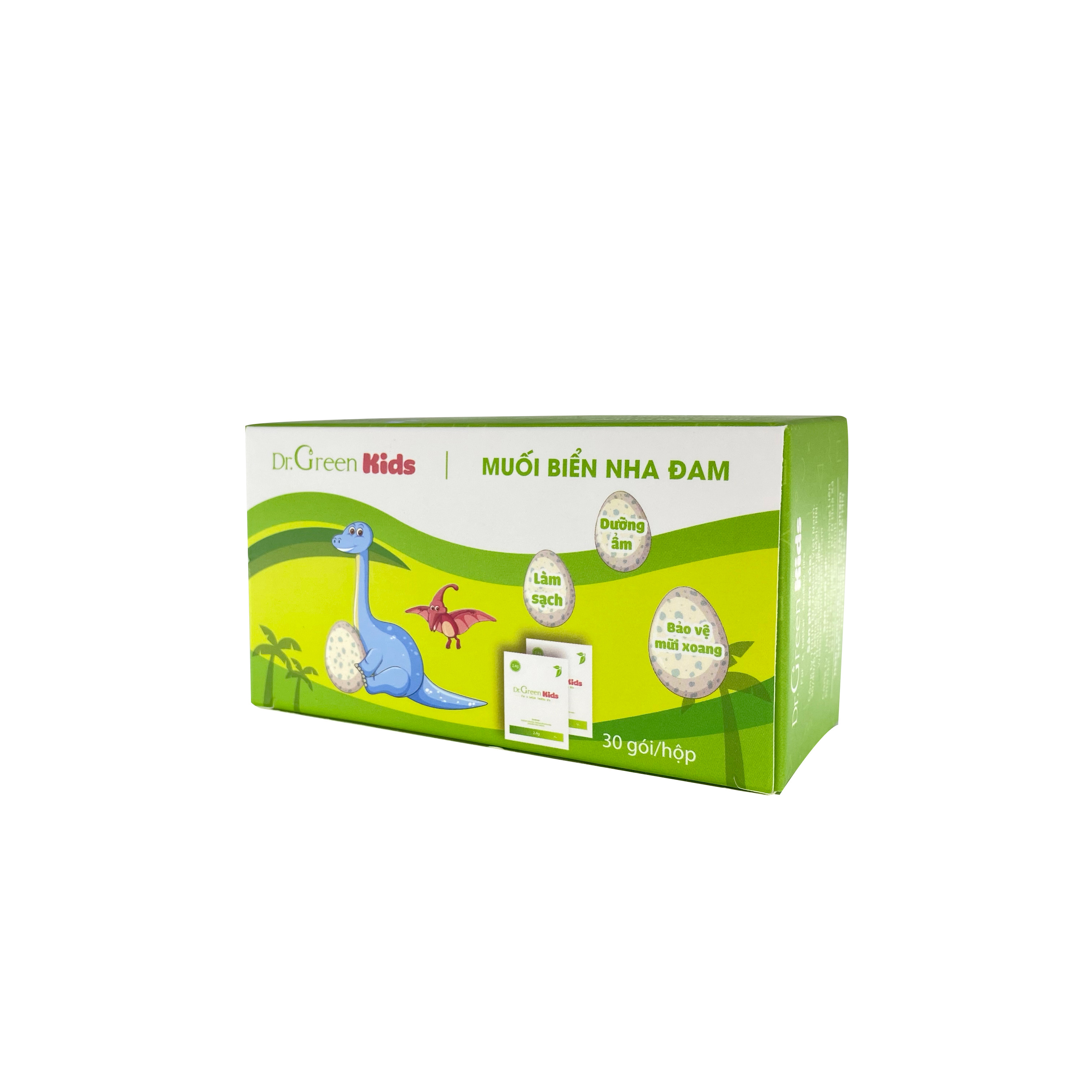 Muối rửa mũi Dr.Green Kids, cho trẻ từ 1 tuổi, thành phần lành tính 100%