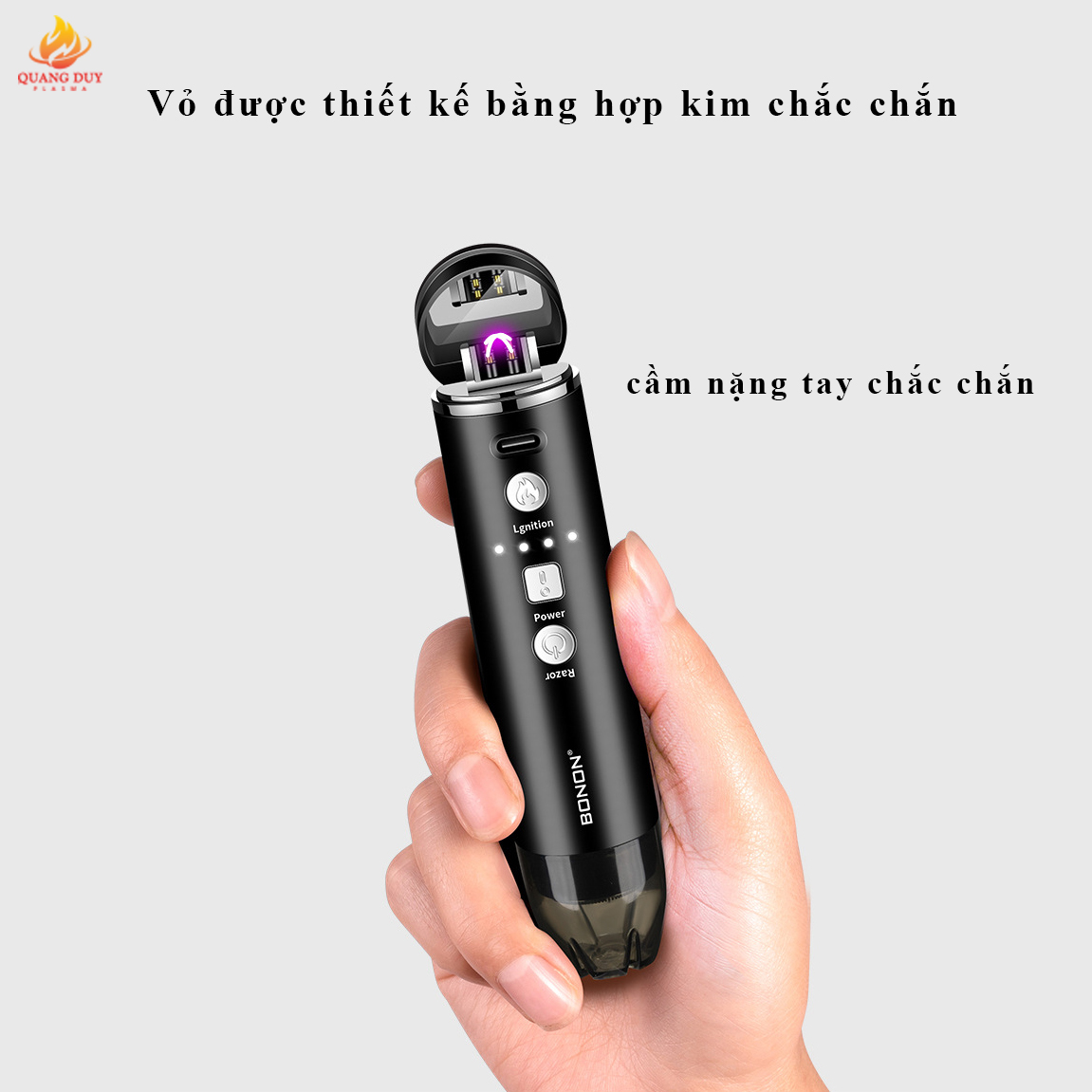 Bật lửa kiêm máy cạo râu, tỉa long mũi sạc điện tiện lợi độc lạ chất lượng bền bỉ, bảo hành uy tín