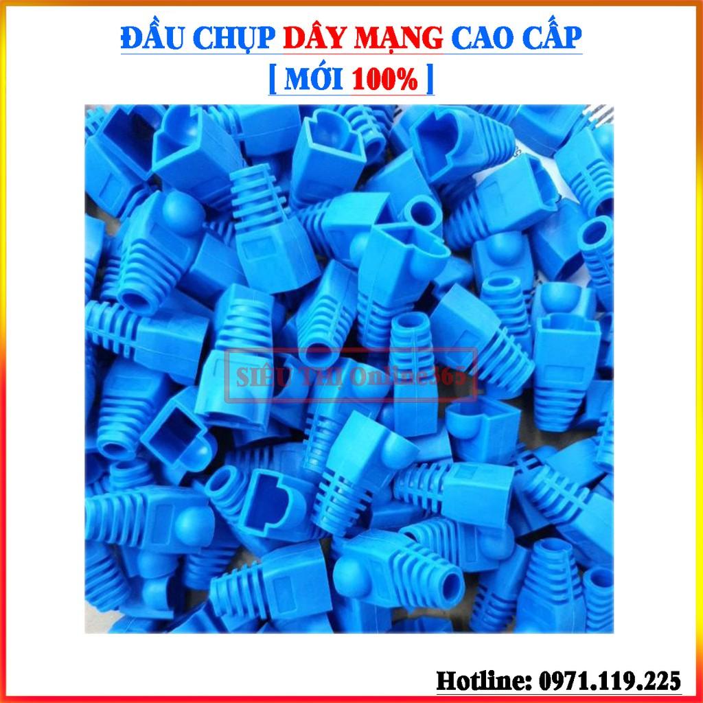 Combo 100 Hạt Đầu Bấm và Đầu Chụp Dây Mạng RJ45 Cao Cấp - Mới 100%