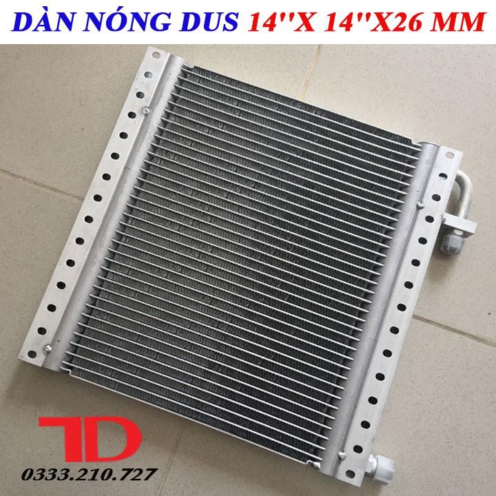 Dàn Nóng DUS 14x14 inch 36x36 cm dày 26 mm, Dàn Nóng Điều Hòa Ô Tô