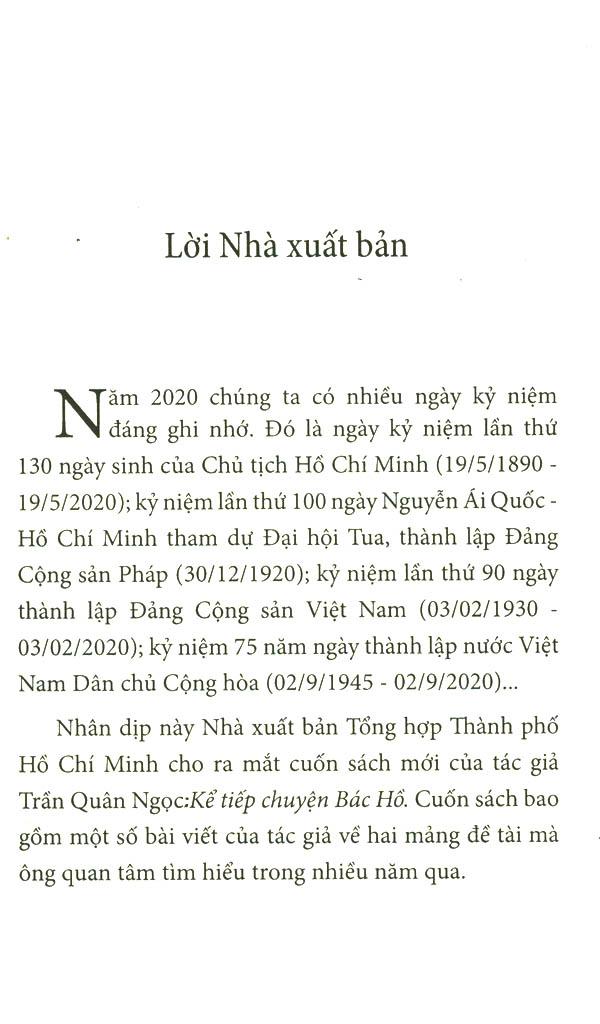 Kể Tiếp Chuyện Bác Hồ (Tái Bản 2023)