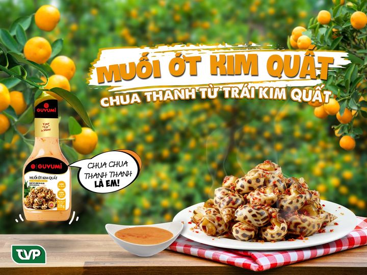 Muối ớt kim quất Guyumi vị chua cay chấm hải sản gà đồ nướng BBQ chai 200g