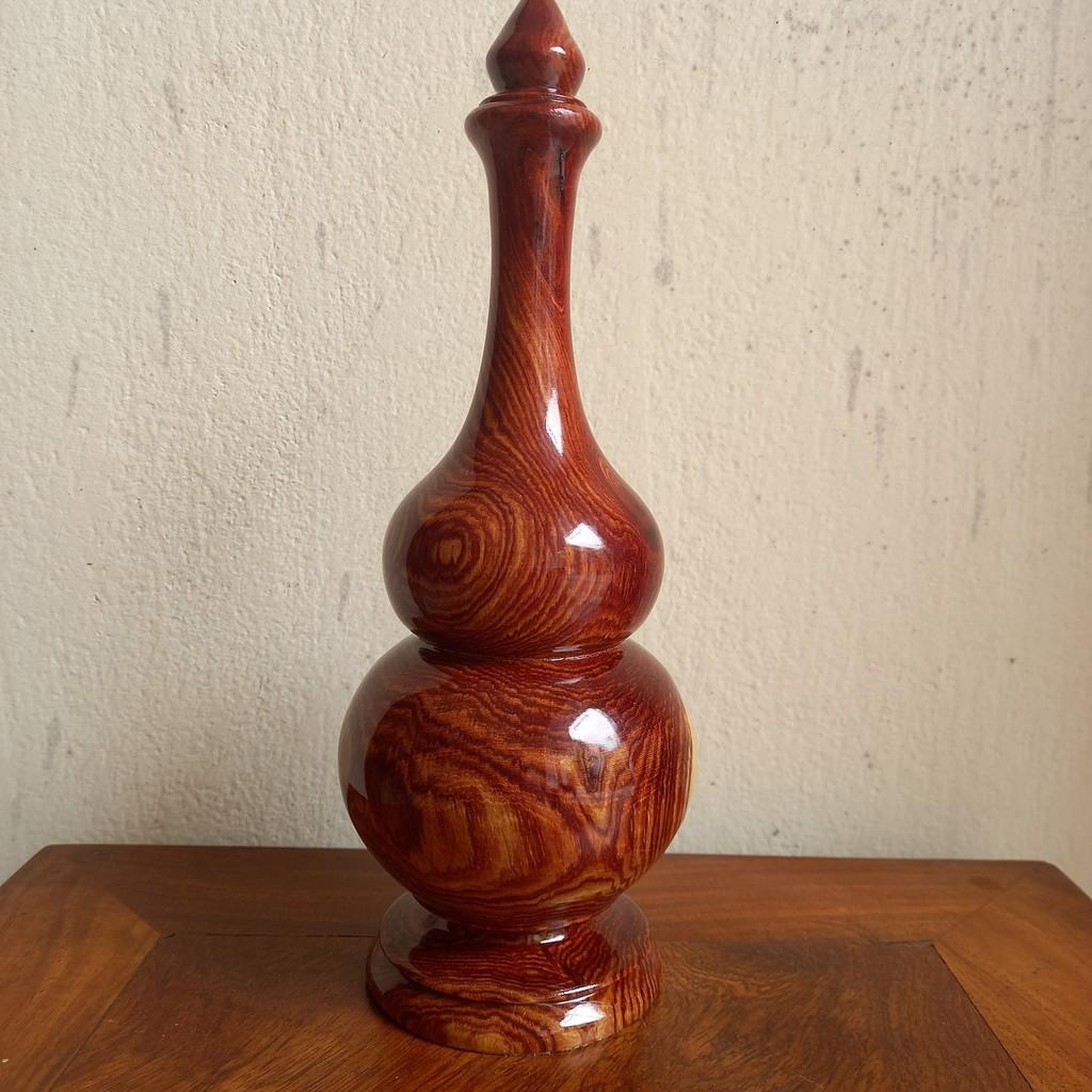 Hồ lô gỗ cẩm cao 23cmx9cmx9cm