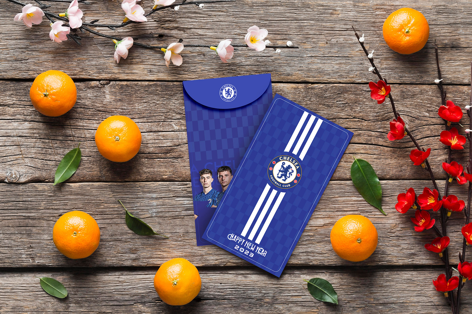 Combo 10 Bao Lì Xì Năm Mới 2023 Quý Mão (FC Chelsea) 8X16cm - May Mắn - Sang Trọng - Siêu Ý Nghĩa