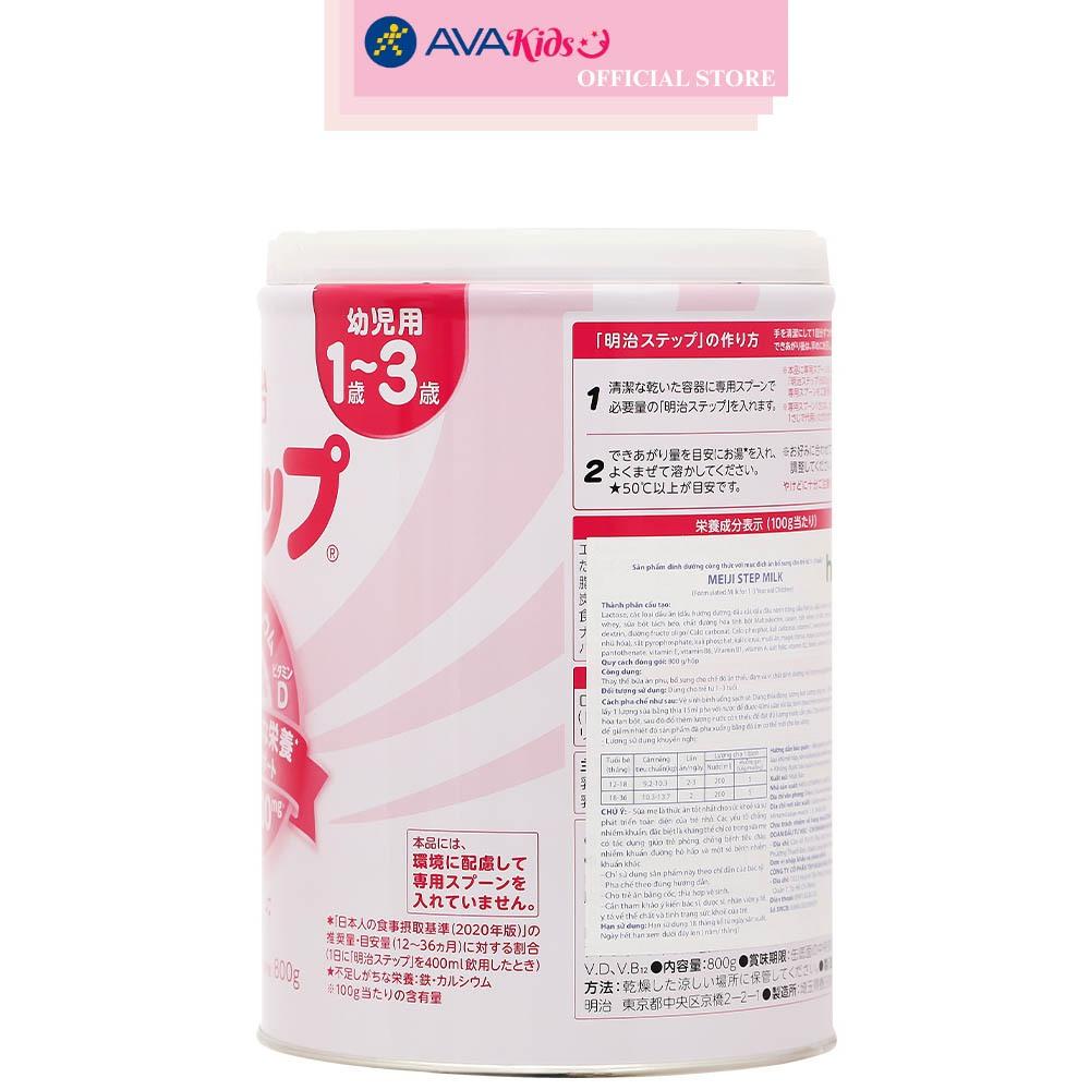 Sữa bột nội địa Nhật Meiji Step Milk không muỗng 800g (1 - 3 tuổi)