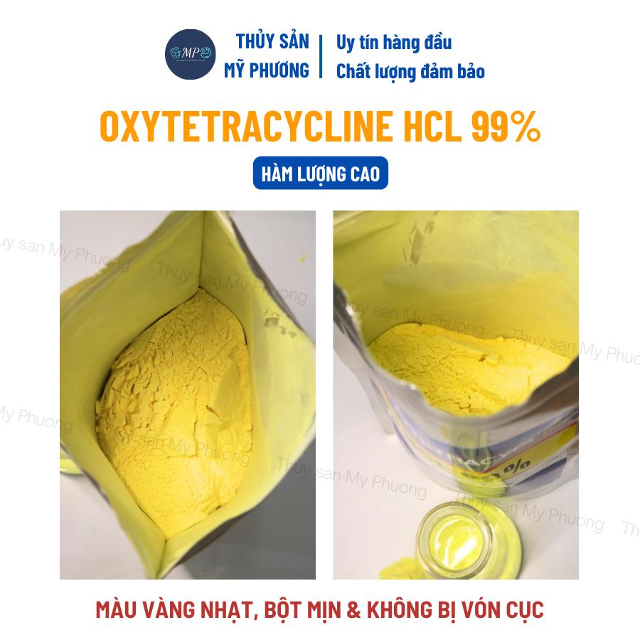 Oxytetracycline hcl 99% ks ngừa gan sưng vàng đường ruột lò xo phân trắng vibro phát sáng tôm thẻ cá lươn ếch