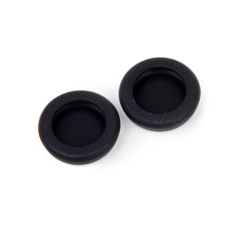 2 Pairs Game Joystick Thumbstick Caps for Sony PS4 Controller Black + White