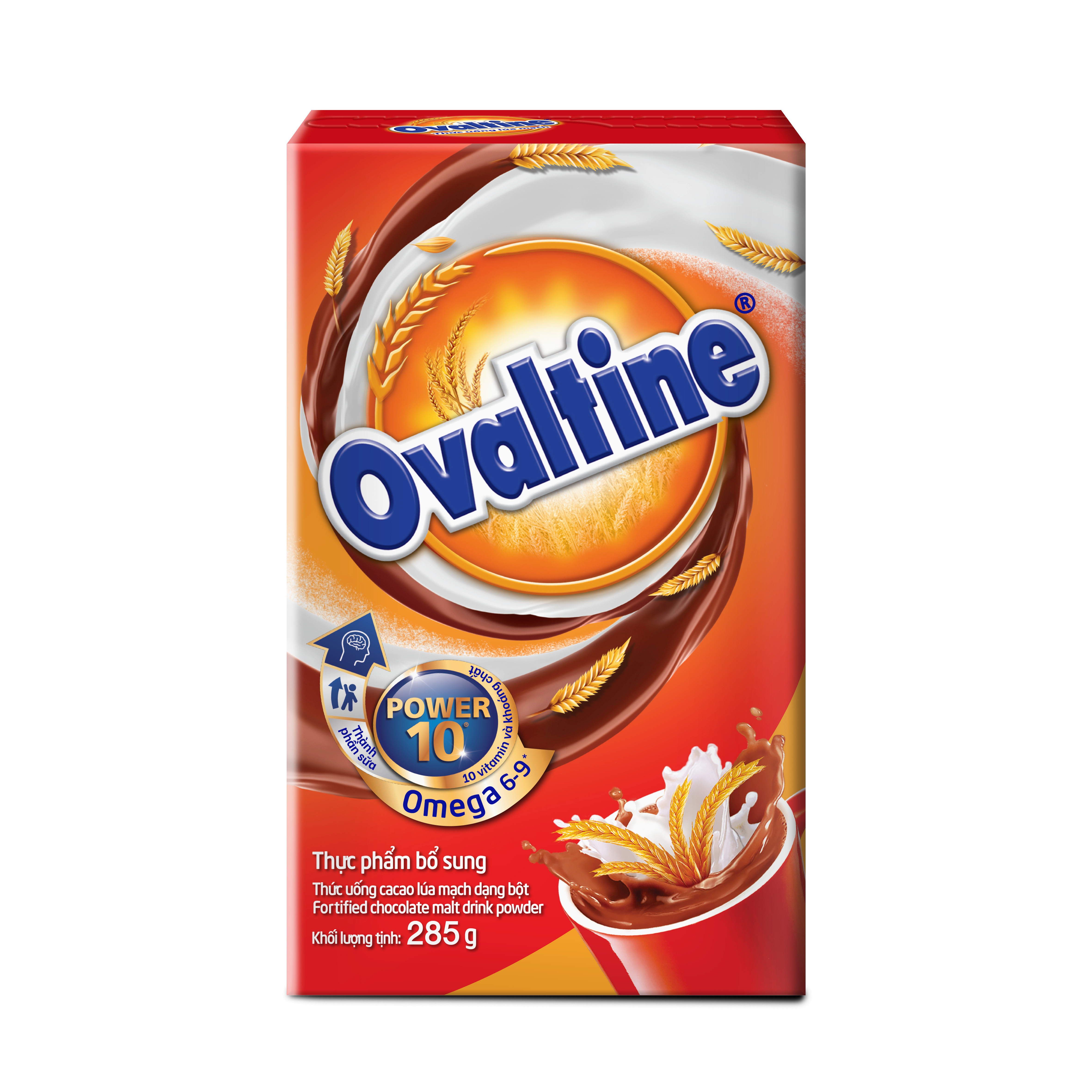 Thức uống lúa mạch hương vị sô-cô-la Ovaltine bột hộp giấy 285g