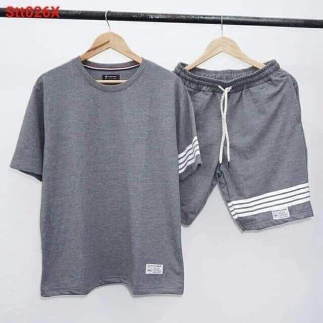 đồ bộ thể thao nam nữ chất liệu thun co giãn thoáng mát,thể dục dạo phố và tập gym.ĐB 3 sọc