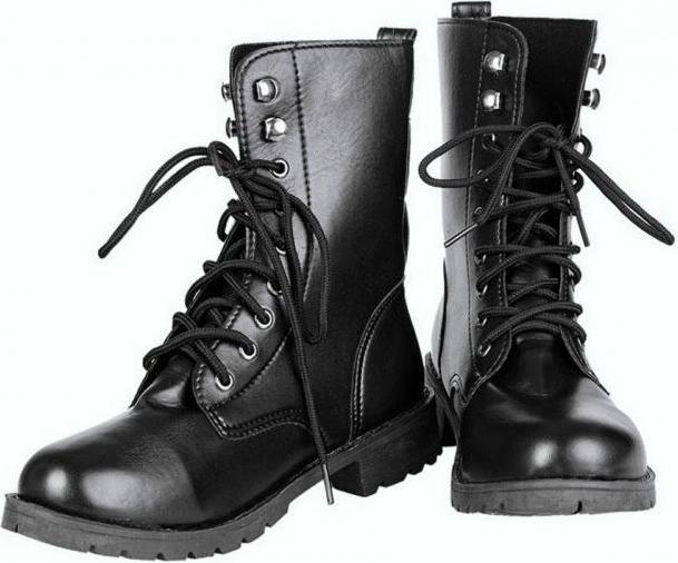 Giày nam combat boot da trơn S061