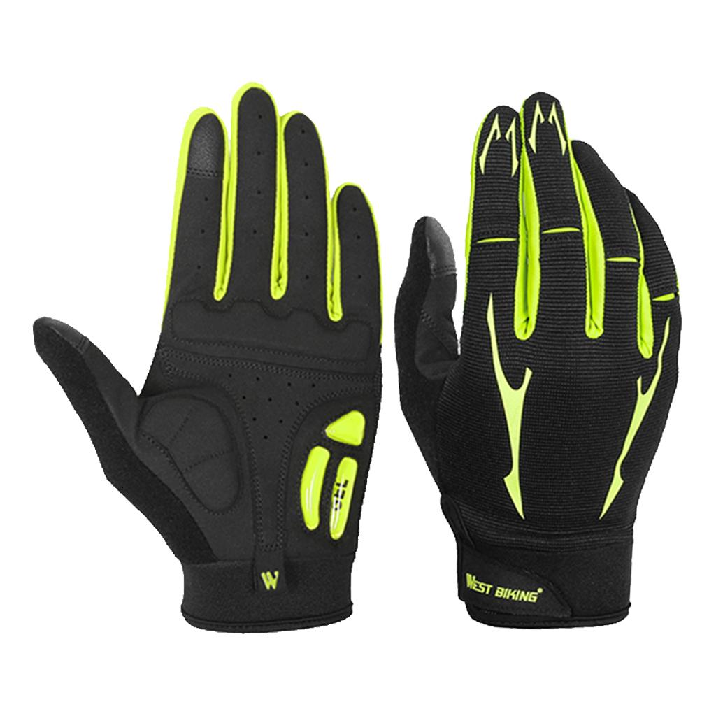 Full Finger Bike Cycling Gloves Touch Screen Windproof Riding Mittens M
