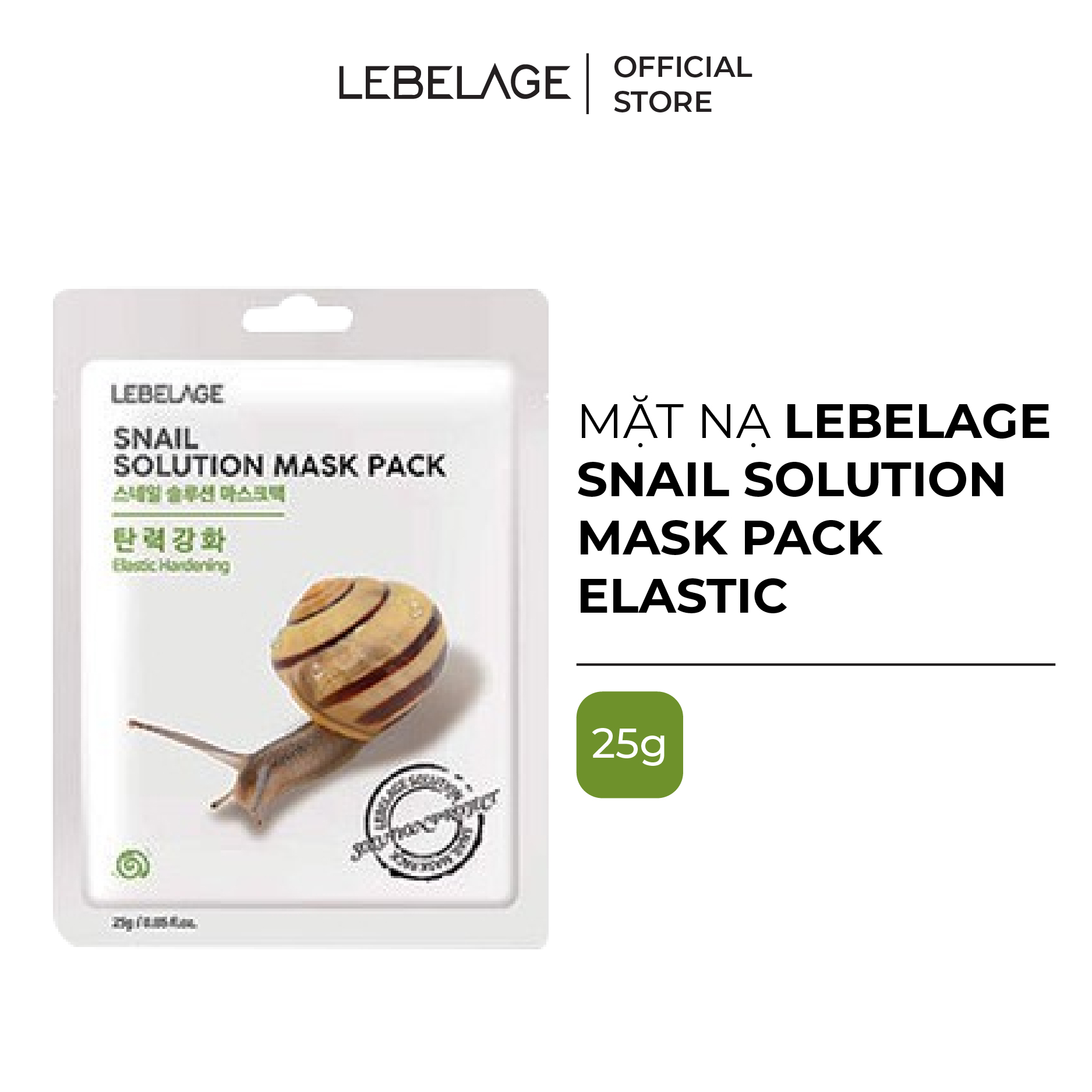 Mặt Nạ Giấy Phục Hồi Da Lebelage Solution Mask Pack 25ml