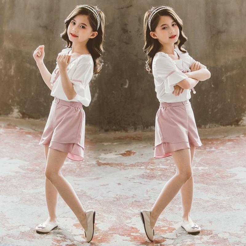 BV31 Size110-160 set Bộ bé gái Thời trang trẻ Em hàng quảng châu