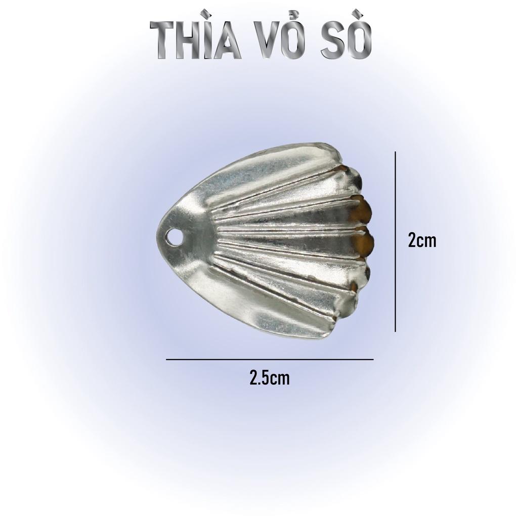 THÌA VỎ SÒ 1.5 GRAM - 2.5 CM - 2CM / Phụ kiện nhái hơi câu lóc Thái Lan