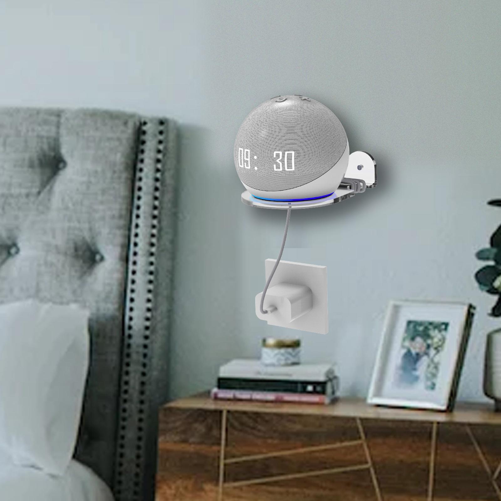 Wall Mount Stand Holder Bracket Acrylic Shelf for dot 1/2/3/4 Black