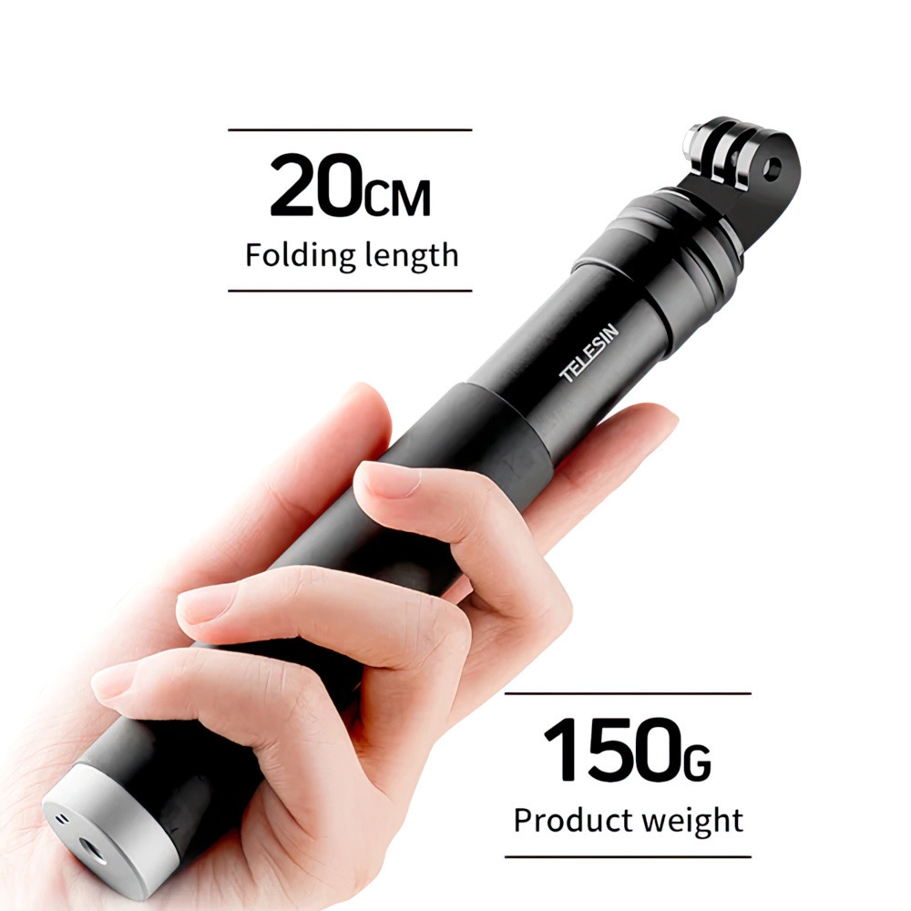 GẬY CHỤP HÌNH CHO GOPRO VÀ ACTION CAM TELESIN NEW 2023- HÀNG NHẬP KHẨU