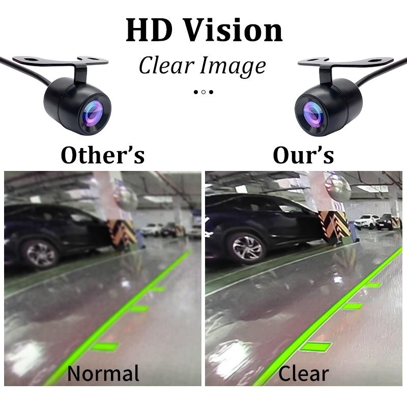 Camera HD CCD Góc Rộng Xoay Tự Động Tầm Nhìn Ban Đêm Chống Thấm Nước Tiện Dụng Cho Xe Hơi