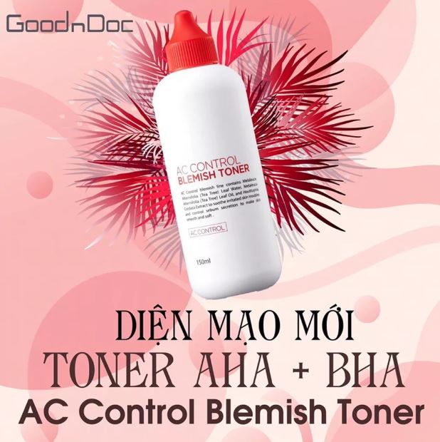 Nước hoa hồng GoodnDoc Ac Control Blemish Toner – Dành cho da mụn và da nám