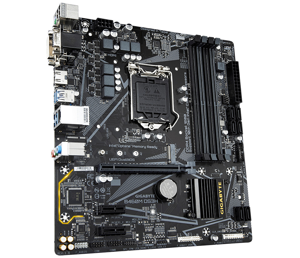 Bo mạch chủ mainboard Gigabyte B460M DS3H ALC1200 - Hàng Chính Hãng