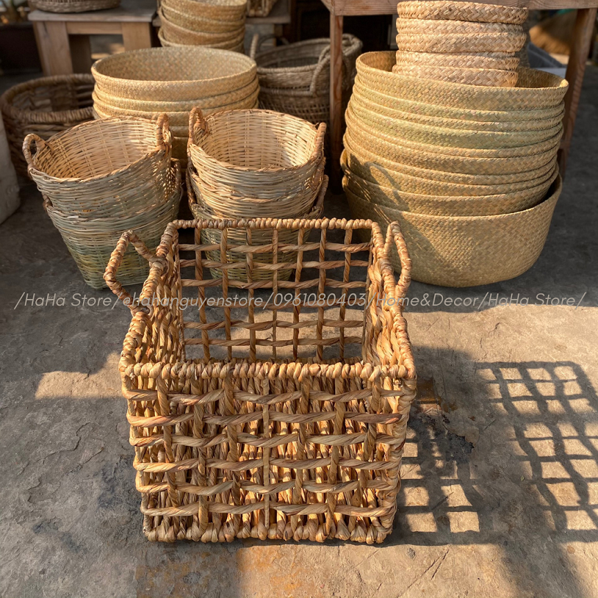 Giỏ Lục Bình Vuông DECOR Cây Cảnh - Giỏ đựng đồ đa năng GLB02