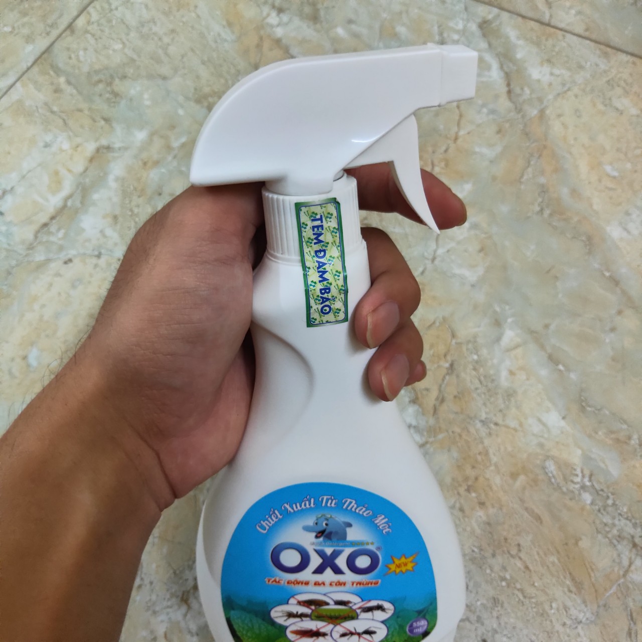 Chai Xịt OXO phòng chống côn trùng chiết xuất từ thảo mộc 550ml