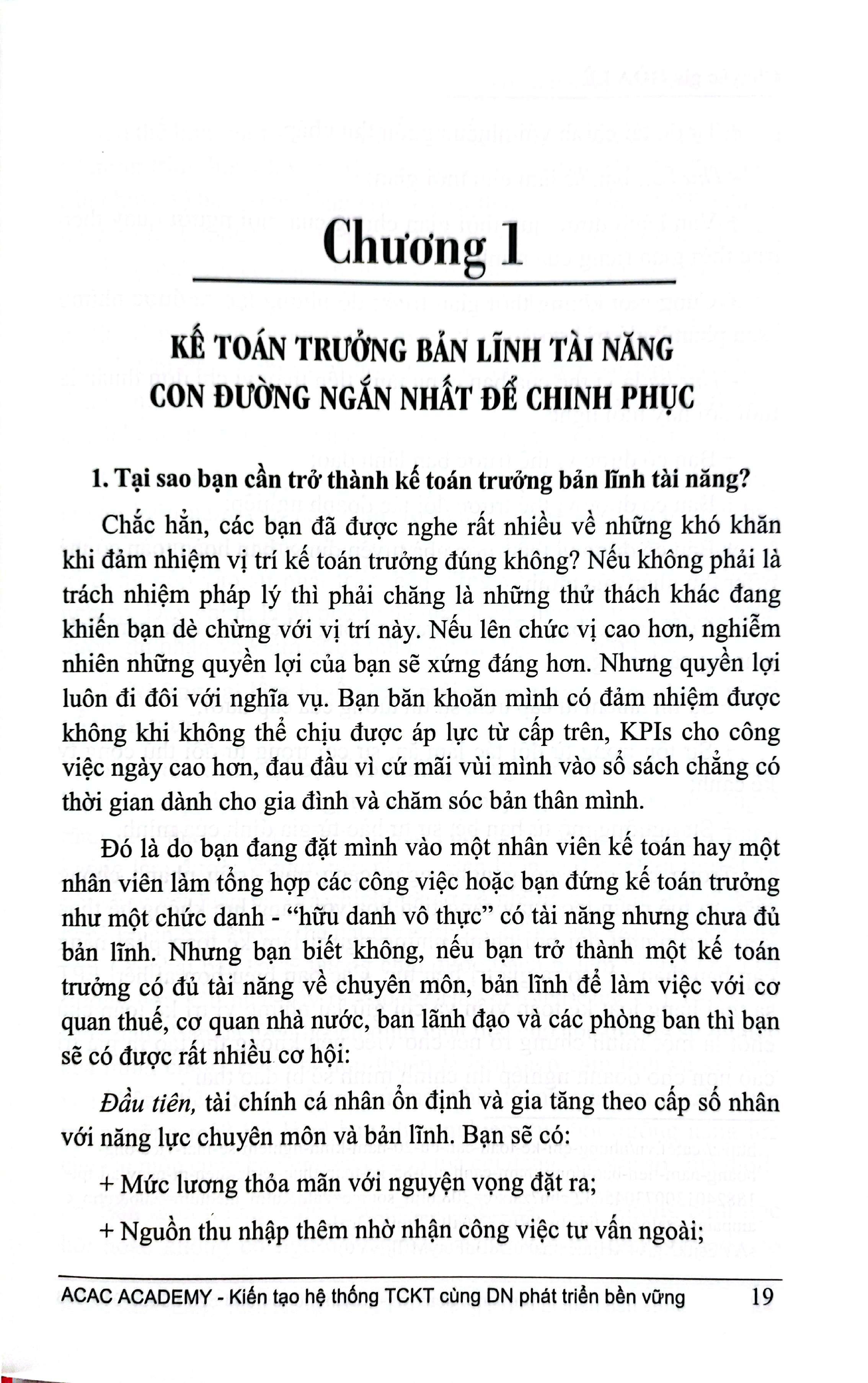 Sách - Kế Toán Trưởng - Bản Lĩnh Và Tài Năng - Bìa Cứng