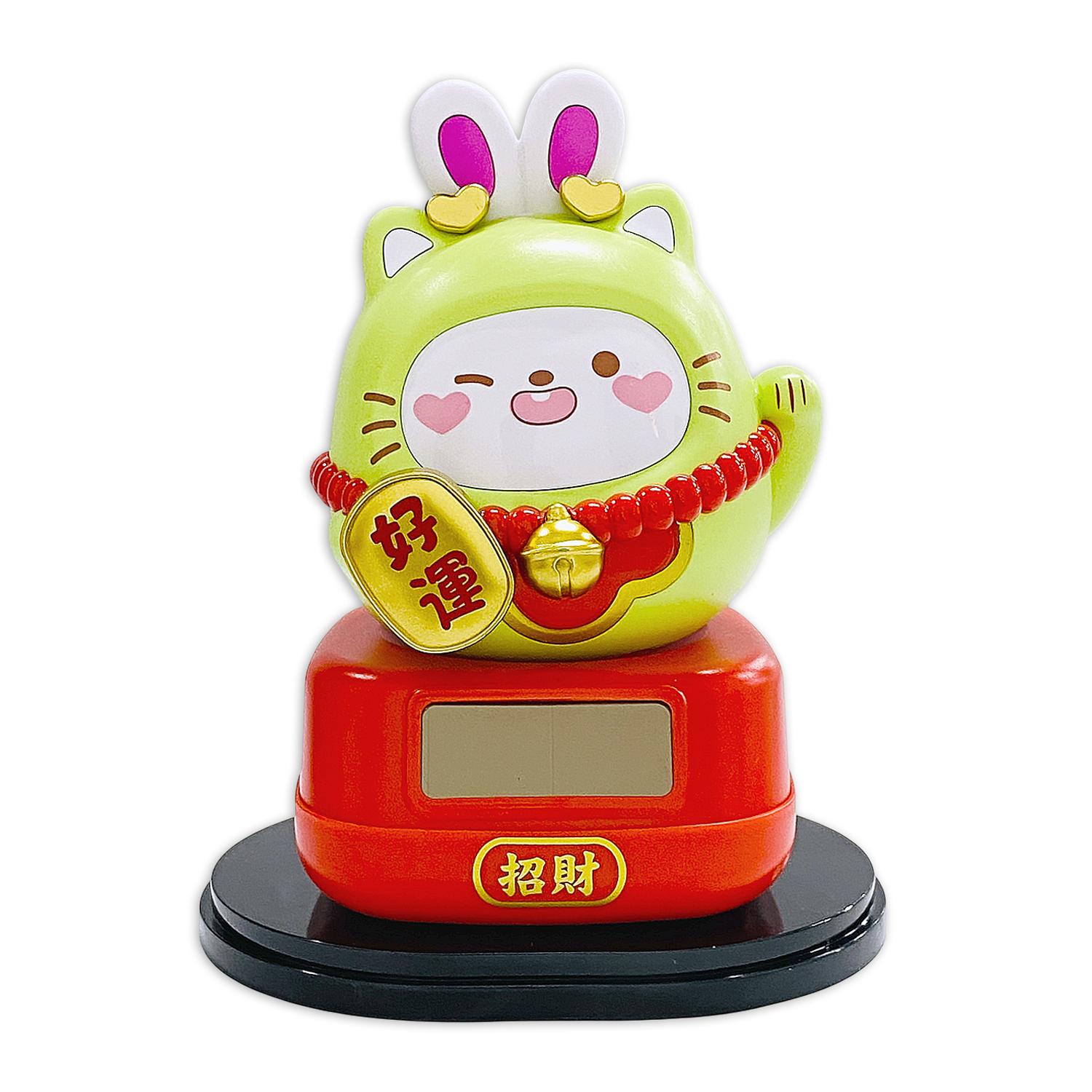 Tượng Thỏ Chiêu Tài Lắc - Trang Trí Tết - JS872 - Màu Xanh Lá