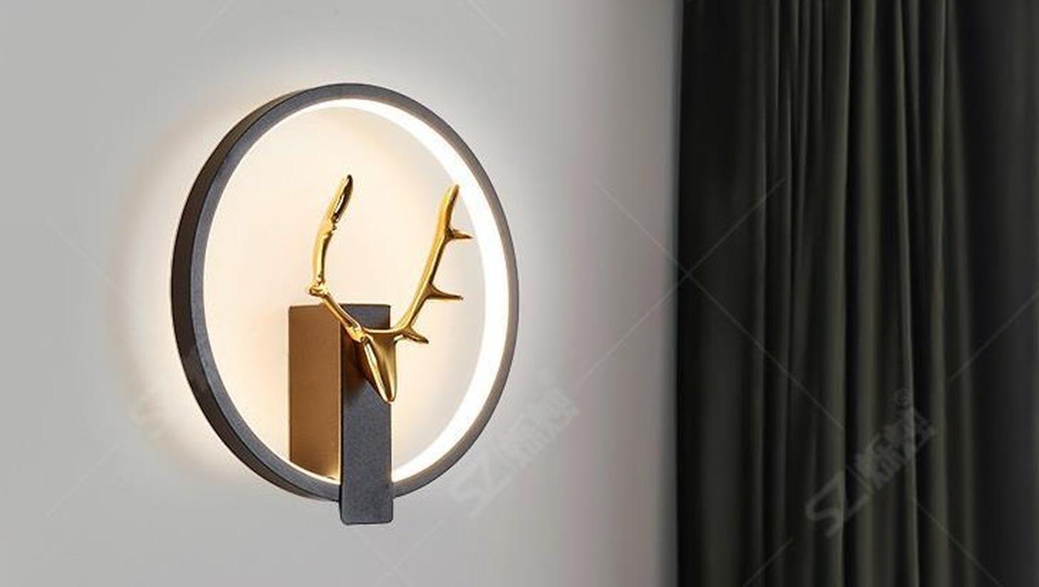 Ưu đãi đặc biệt đèn tường phòng ngủ đèn cạnh giường ngủ hiện đại tối giản ánh sáng sang trọng tối giản sáng tạo Bắc Âu gạc đèn nền phòng ngủ chính phòng khách đèn tường