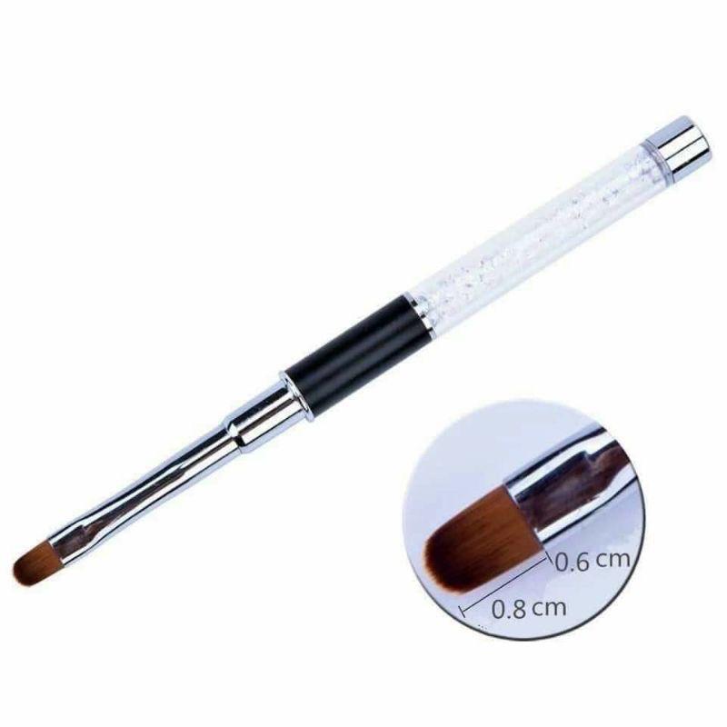 Cọ đắp gel cán đá, cọ gel cán đá đầu tròn