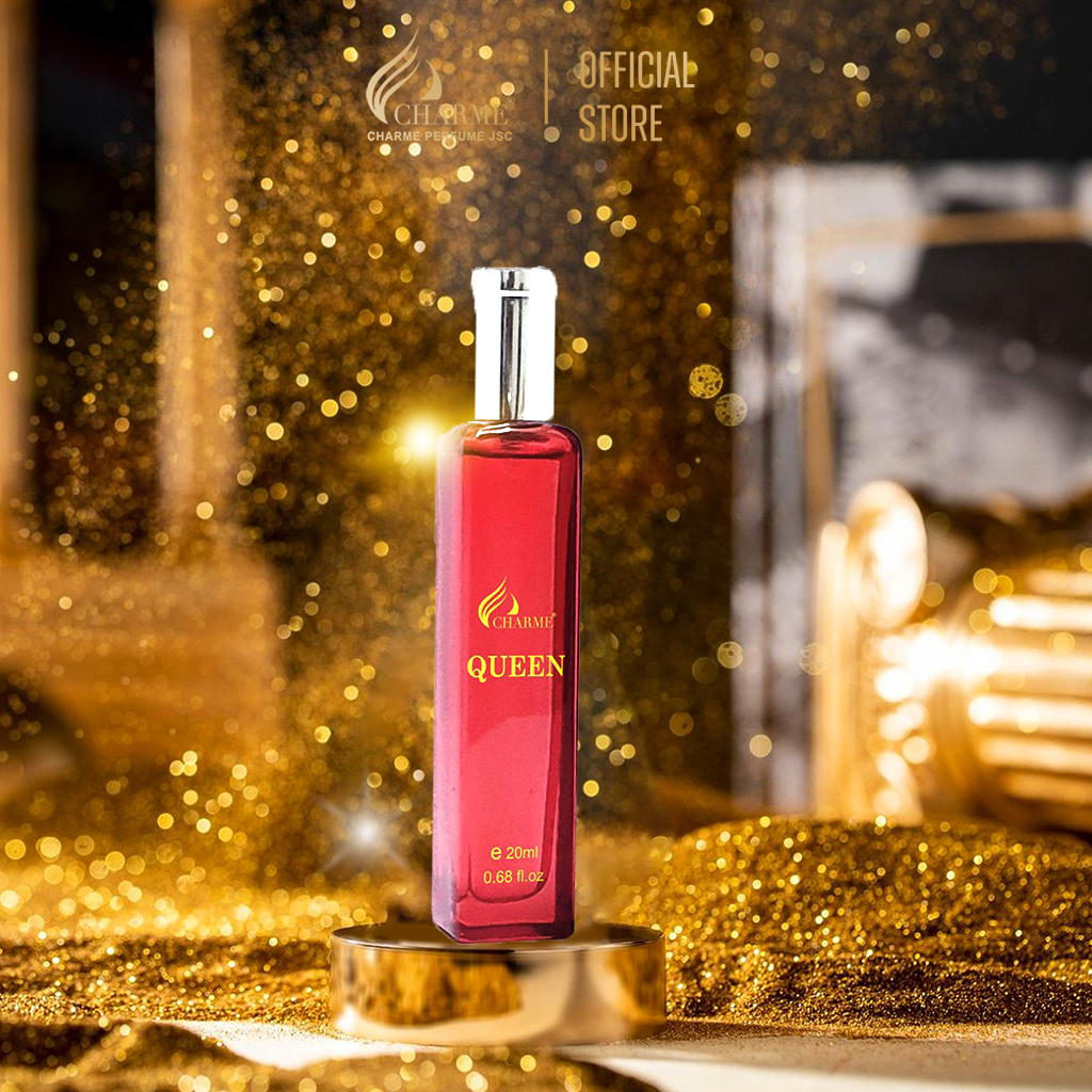 Nước hoa nữ sang trọng Charme Queen 20ml mùi hương nồng nhiệt tươi mát của hoa hồng và mật ong lưu hương lâu