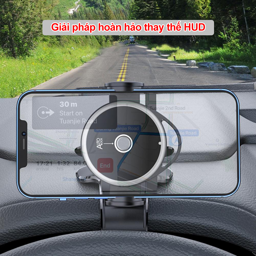 Giá đỡ điện thoại trên ô tô - Xoay 360 độ, chống rung hiệu quả