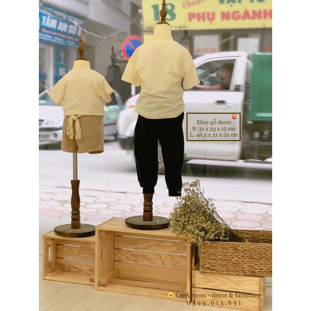 KHAY GỖ TRANG TRÍ WOOD BOX - 나무 상자