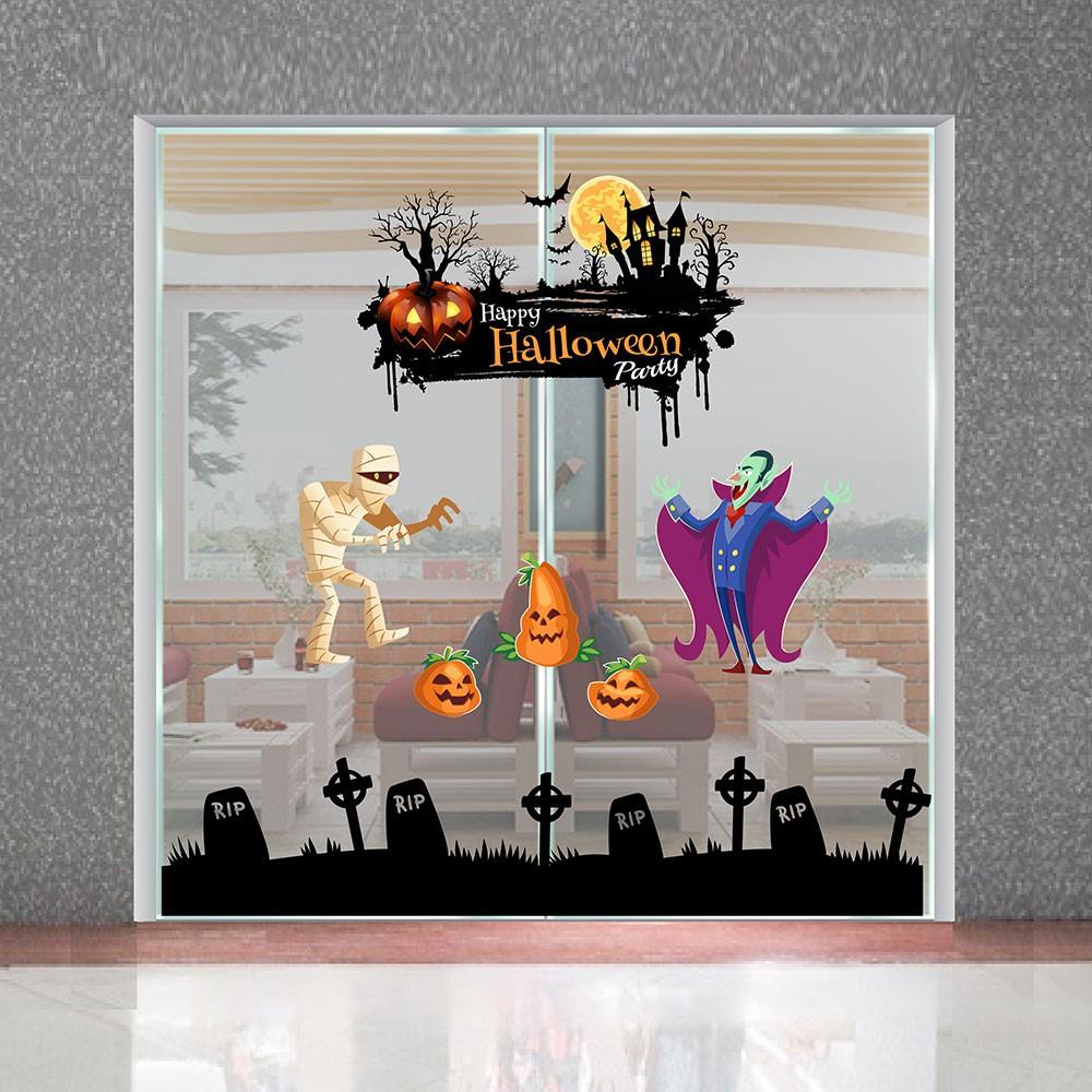 DECAL TRANG TRÍ HALLOWEEN COMBO SỐ 13