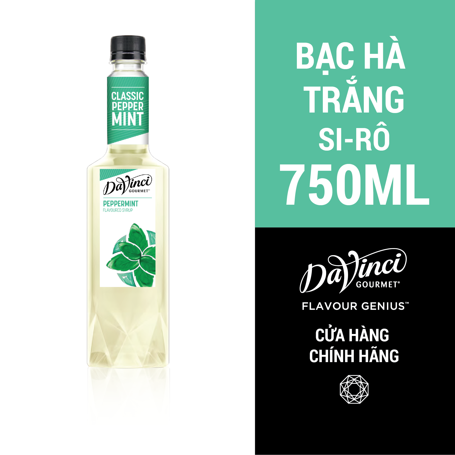 Siro Bạc Hà Cay / Pepper Mint Syrup - DaVinci Gourmet 750ml