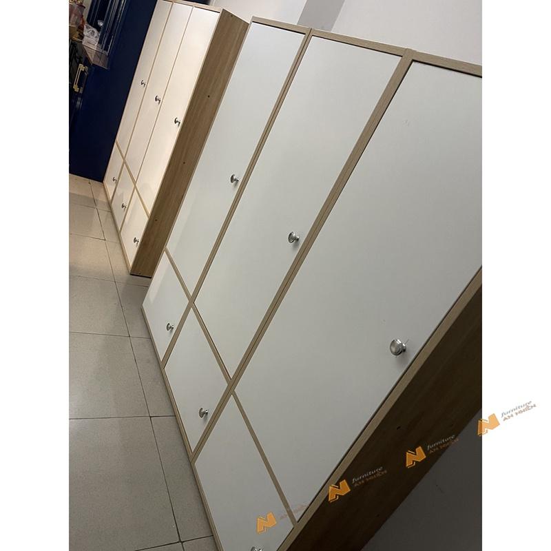 Made in VN Tủ Đứng 4 Tầng 1m2 Chứa Đồ Tiện Lợi gỗ mdf 17mm công ty Mộc Phát độ bền trên 30 năm AN038