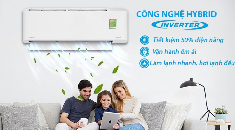 PowerSel - Máy lạnh Toshiba Inverter 1 HP RAS-H10PKCVG - V PowerSel - Máy lạnh Toshiba Inverter 1 HP RAS-H10PKCVG - V
