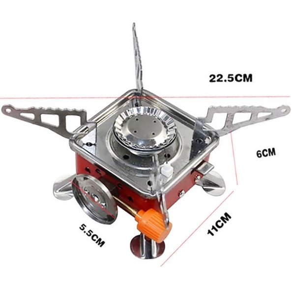 ĐỒ DÙNG DÃ NGOẠI - BẾP GA MINI GẤP GỌN CHUYÊN DỤNG CHO CÁ NHÂN, GIA ĐÌNH MANG ĐI THEO KHI ĐI PHƯỢT, DU LỊCH PICNIC, CẮM TRẠI KÈM TÚI ĐỰNG CẤT GỌN, DỄ ĐÁNH LỬA, LỬA TO DỄ NẤU