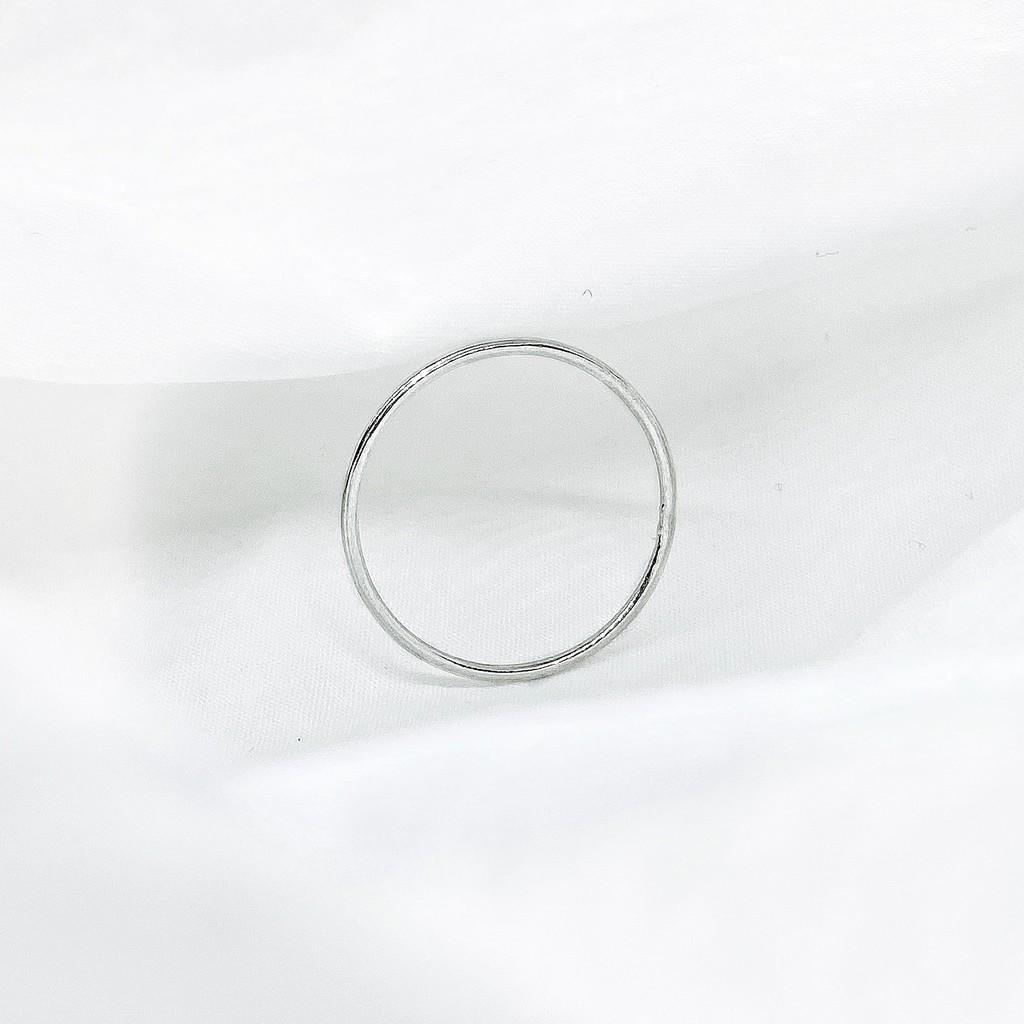 Nhẫn nữ trơn bạc ta -Trang sức TNC Jewellery