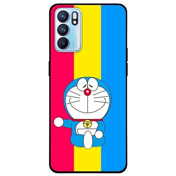 Ốp lưng dành cho Oppo Reno 6 - Reno 6 Z mẫu Doremon Nền 3 Màu